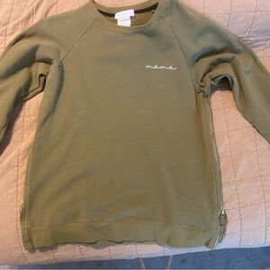Olive Green 'Mama' Sweatshirt